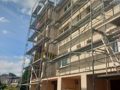 BD Hostivice - lešení Layher Blitz